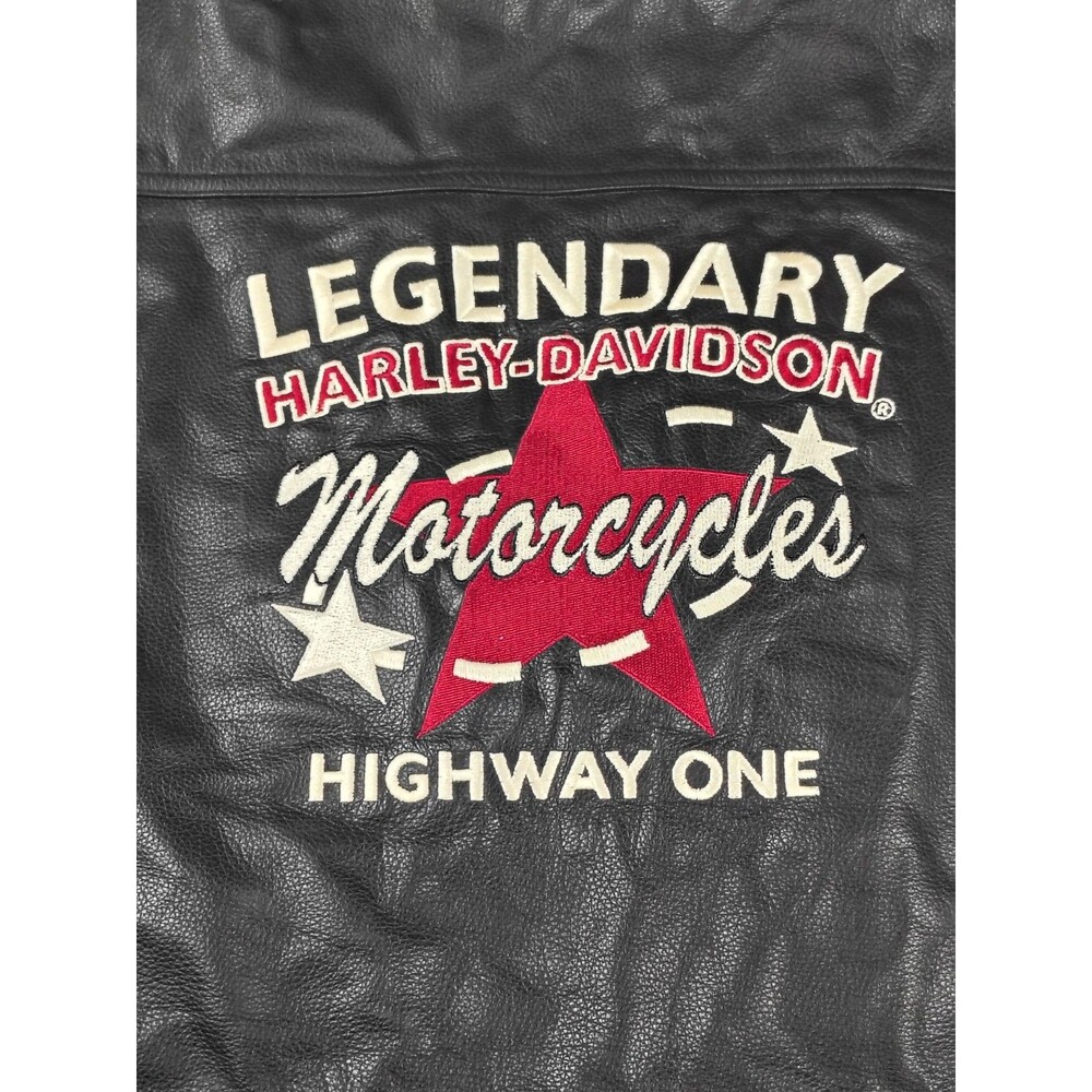 Harley Davidson Women’s Leather Vest Size 3W Legendary Highway One Motorcycle - Picture 2 of 10